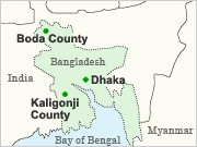 map of bagladesh