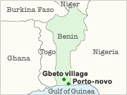 map of benin